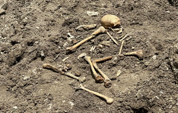 Ağdamda qazıntı zamanı insan skeletinə bənzər qalıqlar aşkarlanıb