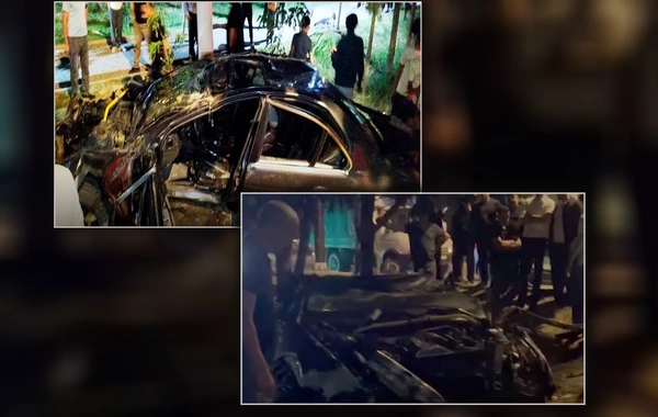 Mingəçevirdə dirəyə çırpılan BMW-nin sürücüsü öldü