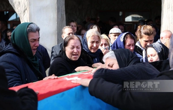 İtkin-şəhid Mikayıl Əliyevin nəşinin qalıqları dəfn edilib