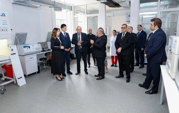 1 saylı İxtisaslaşdırılmış Poliklinikanın Laboratoriya şöbəsinin açılışı olub
