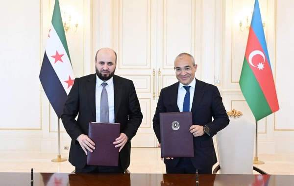 Между SOCAR и правительством Сирии подписан меморандум о взаимопонимании