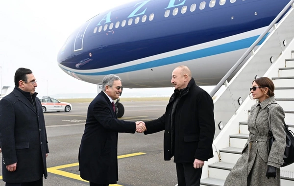 Prezident və xanımı Davos Forumunda iştirak etmək üçün İsveçrəyə səfərə gəlib