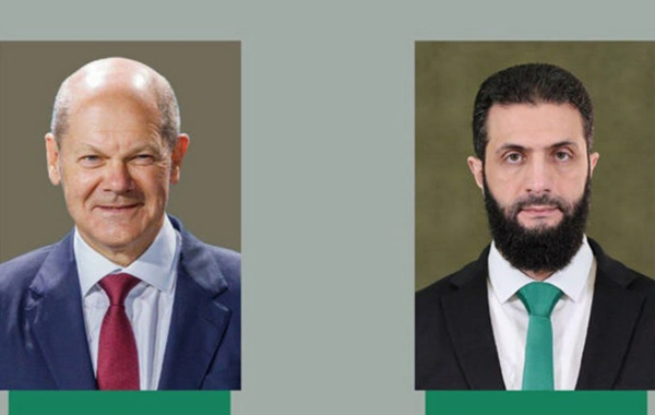Şolts Suriyanın yeni liderini Əsəd üzərində qələbə münasibətilə təbrik edib