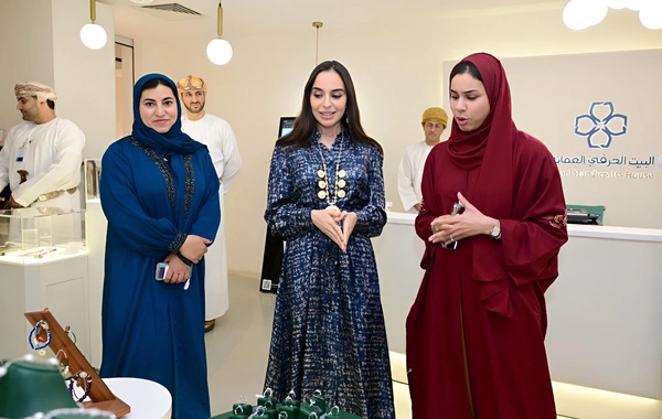 Leyla Əliyeva Maskatda Omanın Kiçik və Orta Müəssisələrin İnkişafı Qurumunun sədri ilə görüşüb