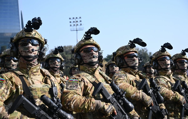 Vətən müharibəsində Qələbənin beşinci ildönümünə həsr olunmuş Hərbi parad keçirilib