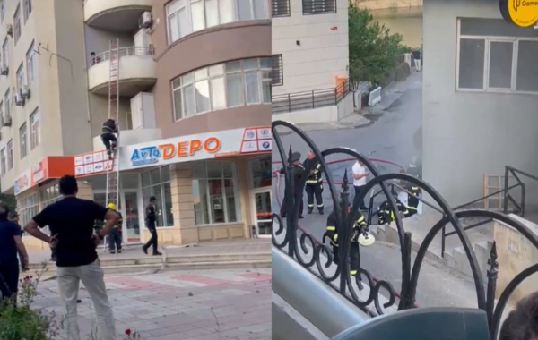 Bakıda obyektdə yanğın başlayıb