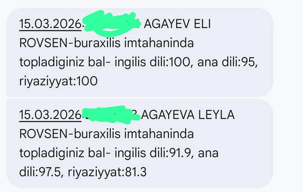 Əkiz bacı-qardaşdan imtahanda UĞURLU NƏTİCƏ