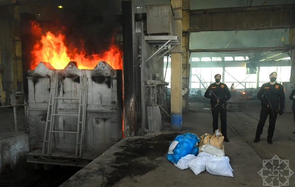 Beş tondan artıq narkotik vasitə məhv edilib