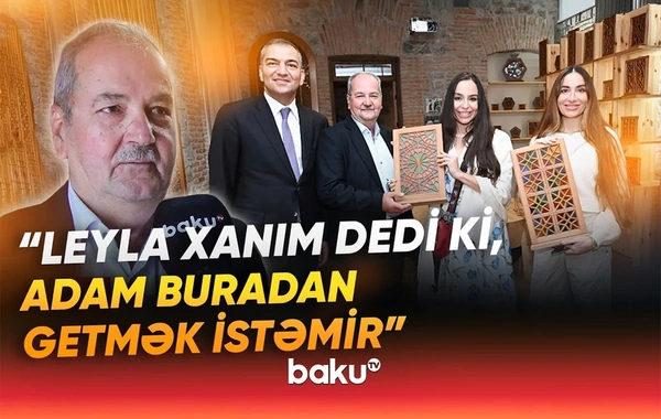 Leyla və Arzu Əliyevaların Şəkidə görüşdüyü sənətkar danışdı