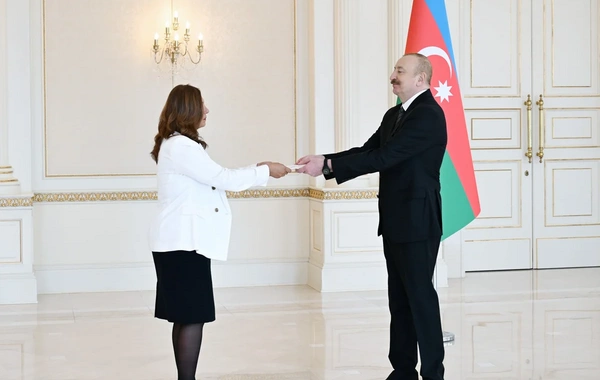 İlham Əliyev Kolumbiyanın Azərbaycana yeni təyin olunmuş səfirini qəbul edib
