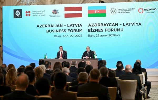 An Azerbaijani-Latvian business forum was held in Baku