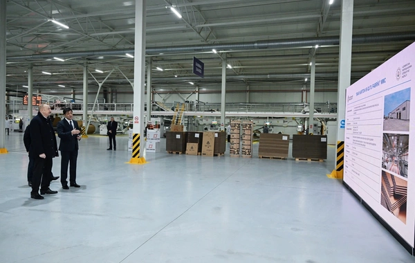 Sumqayıt Sənaye Parkında karton və qutu taralarının istehsalı müəssisəsinin açılışı olub