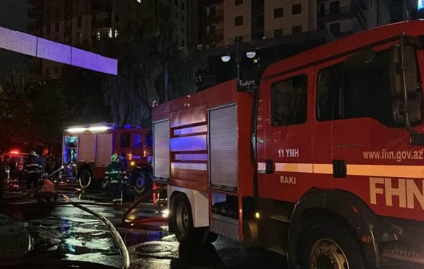 Bakıda güclü yanğın
