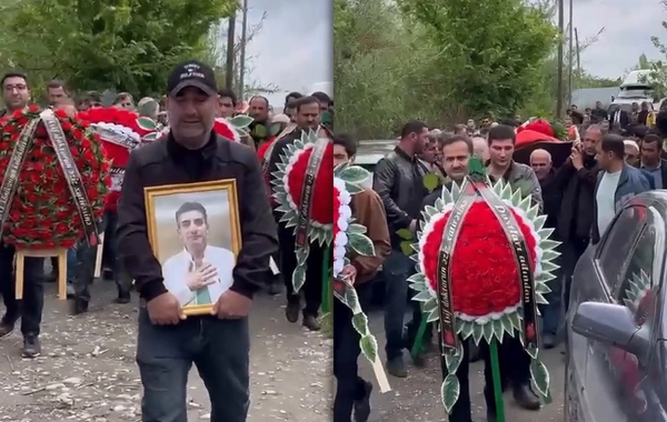 Partlayış nəticəsində ölən həkim dəfn olundu: Mərasimdən GÖRÜNTÜLƏR
