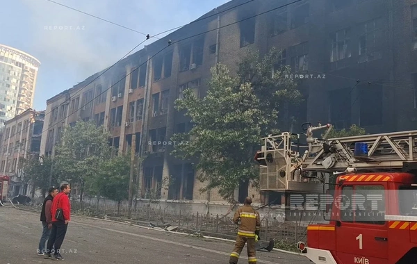 Kiyevə raket hücumu zamanı Azərbaycanın Ukraynadakı səfirliyinə ziyan dəyib