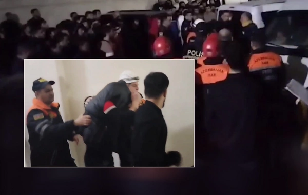 Xırdalanda kişi özünə xəsarət yetirdi - Binadan atmaq istədi