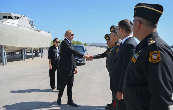 Prezident İlham Əliyev Hərbi Dəniz Qüvvələrində olub