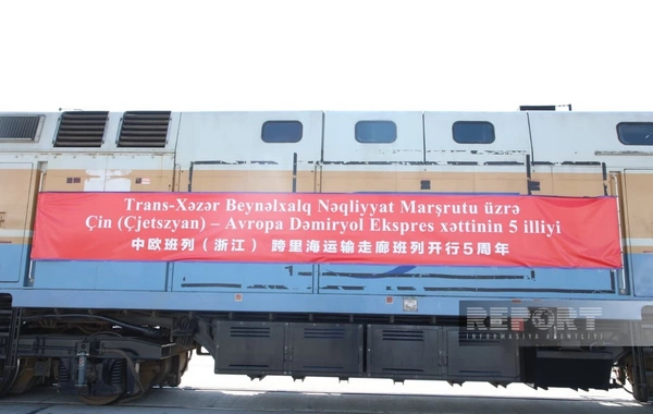 The Chinese train successfully arrived in Baku after a long journey from the Celestial Empire