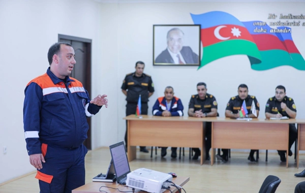 Balaxanı neftçiləri və FHN əməkdaşları yanğından mühafizə üzrə birgə profilaktik seminarlar keçirirlər