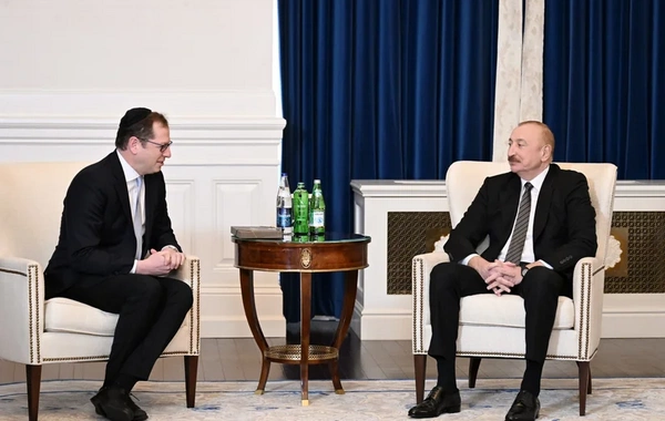İlham Əliyev Vaşinqtonda Amerika İsrail İctimai Əlaqələr Komitəsinin icraçı direktoru və digər rəhbər heyəti ilə görüşüb