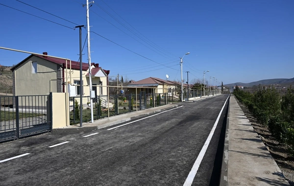 Президент Ильхам Алиев ознакомился с работами, проделанными в селе Ходжавенд