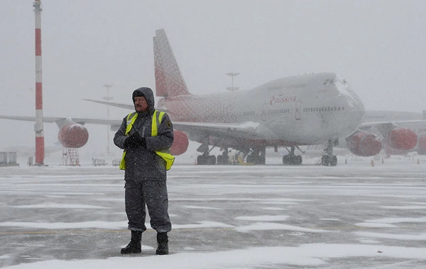 Moskvada güclü çovğun səbəbindən 80-dən çox aviareys gecikir