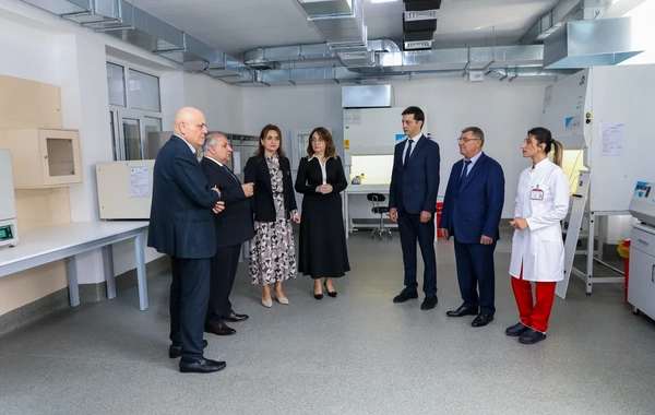 1 saylı İxtisaslaşdırılmış Poliklinikanın Laboratoriya şöbəsinin açılışı olub
