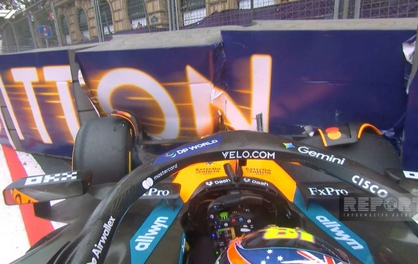 McLaren driver crashed during the main race in Baku