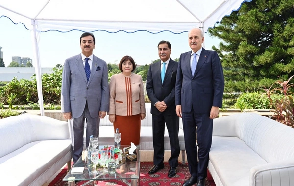 Azərbaycan-Pakistan-Türkiyə parlament sədrlərinin üçtərəfli görüşü olub