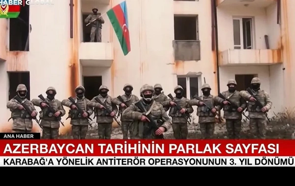 Haber Global: Antiterror əməliyyatı ilə Azərbaycan ordusu daha bir parlaq zəfərə imza atıb