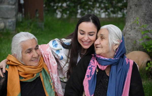 Leyla Əliyeva və Arzu Əliyeva Şəkidə tarixi-memarlıq abidələrinin bərpadan sonra açılışında iştirak ediblər