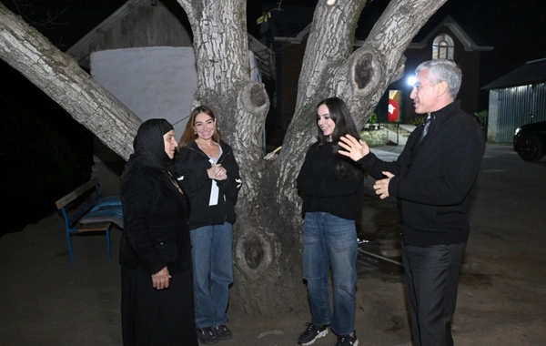 Leyla Əliyeva və Arzu Əliyeva Astarada Pəncəli Teymurovun ailəsini ziyarət ediblər