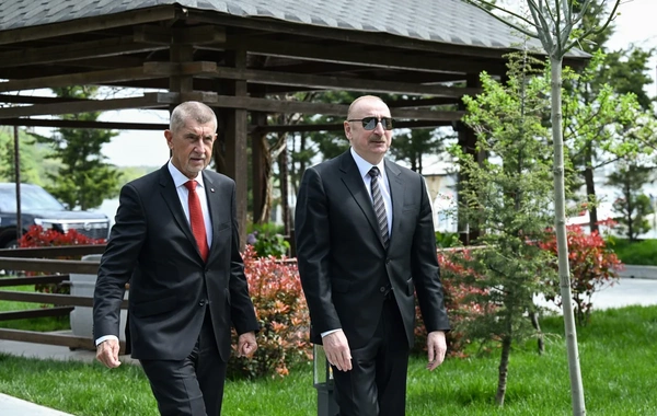 An official lunch was given in Gabala on behalf of the President of Azerbaijan in honor of the Prime Minister of the Czech Republic
