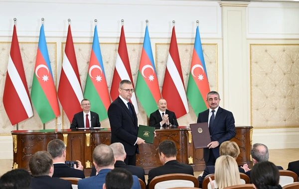 Azərbaycanla Latviya arasında 5 sənəd mübadilə edilib