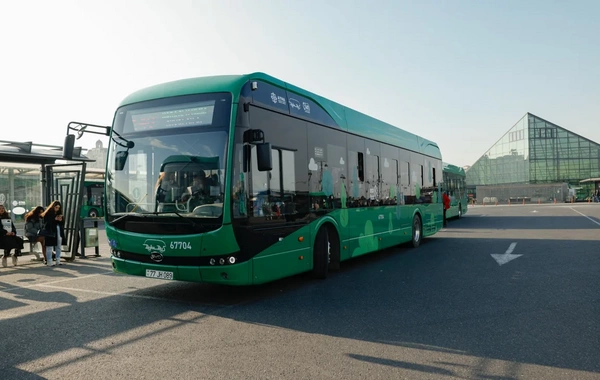 Bu marşrut xəttlərinin avtobusları tam elektrikləşdirilib