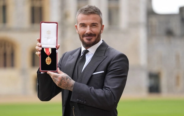 King of Great Britain Charles III knighted David Beckham
