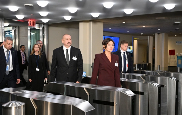 Prezident və birinci xanım BMT Baş Assambleyasının 80-ci sessiyası çərçivəsində yüksəksəviyyəli müzakirələrdə iştirak ediblər