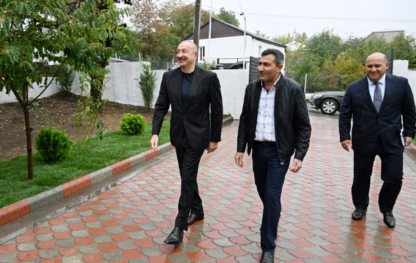 Prezident İlham Əliyev Xocavənd rayonunun Hadrut qəsəbəsində olub