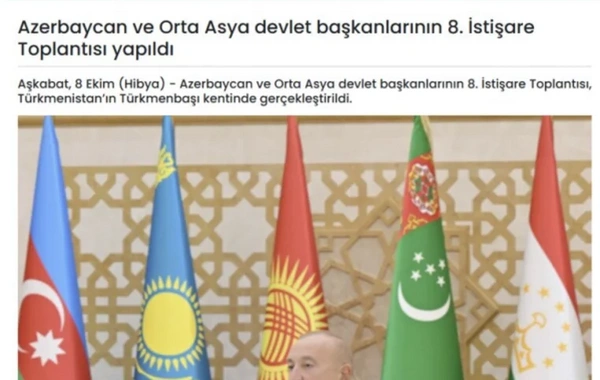 Türkiyə mediası Azərbaycan Prezidentinin Türkmənistana səfərini geniş işıqlandırıb
