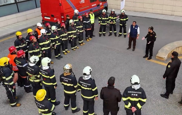 Fövqəladə Hallar Nazirliyi Bakı Sağlamlıq Mərkəzində təlim keçirib