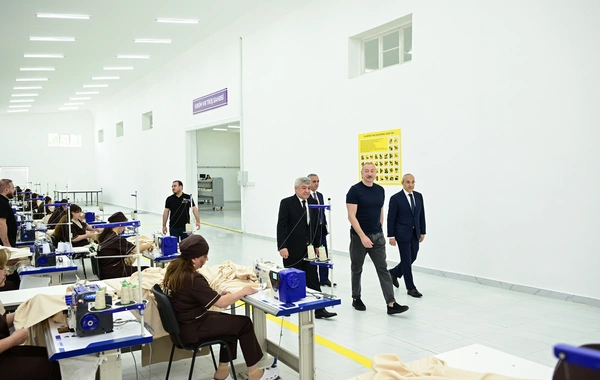 Xocalı şəhərində "Qarabağ Tekstil Evi" MMC istifadəyə verilib