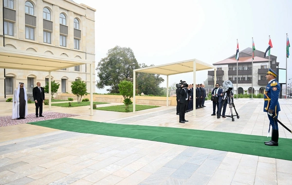 BƏƏ Prezidentinin Şuşada rəsmi qarşılanma mərasimi olub