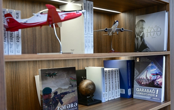 Prezident İlham Əliyev Milli Aviasiya Akademiyasında Beynəlxalq Təlim Mərkəzinin açılışında iştirak edib