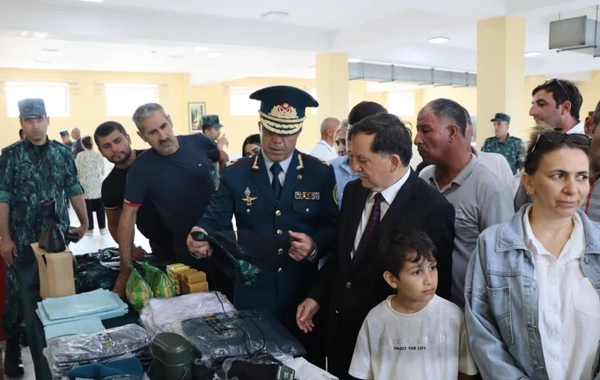 Gənc əsgərlərin andiçmə mərasimi keçirilib