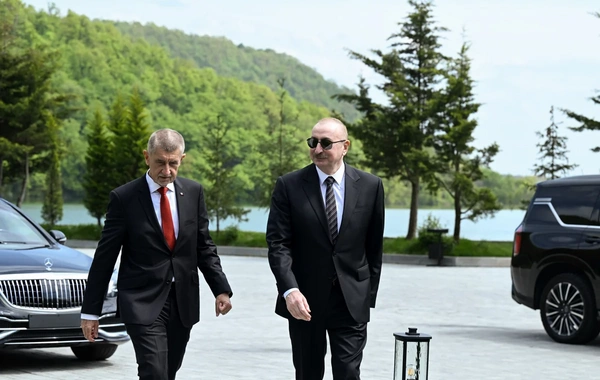 An official lunch was given in Gabala on behalf of the President of Azerbaijan in honor of the Prime Minister of the Czech Republic