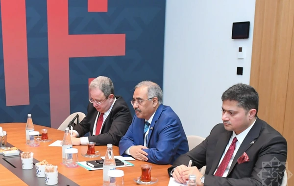 Hikmət Hacıyev Şuşada D-8 İqtisadi Əməkdaşlıq Təşkilatının nümayəndə heyəti ilə görüşüb