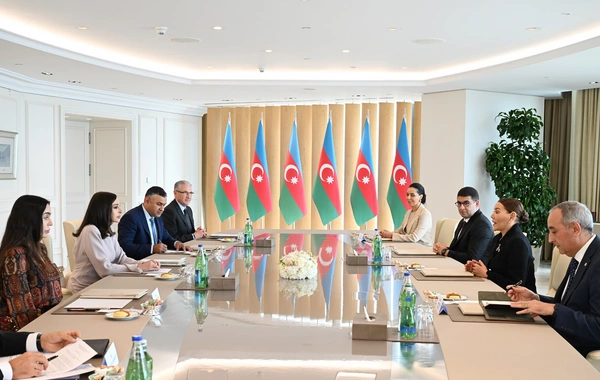 Birinci vitse-prezident Mehriban Əliyeva Mərakeşin xanım Şahzadəsi ilə görüşüb