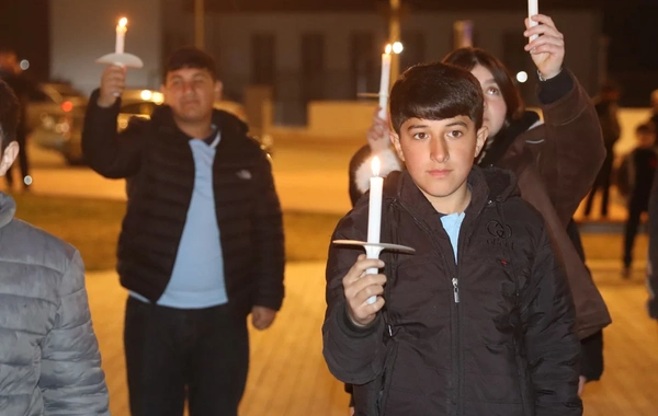 Xocalıda soyqırım qurbanlarının xatirəsinə flaşmob keçirilib