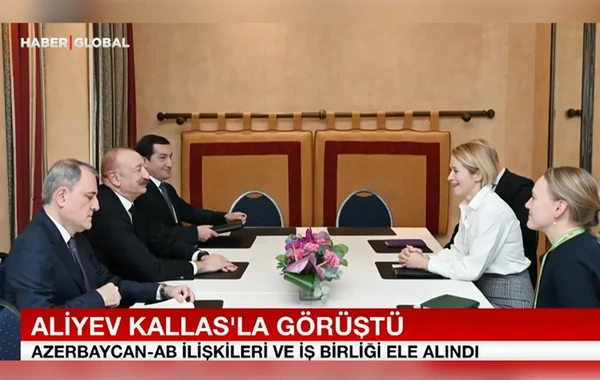 Haber Global: İlham Əliyevin Kallasla görüşündə Aİ ilə əməkdaşlıq perspektivləri müzakirə olunub