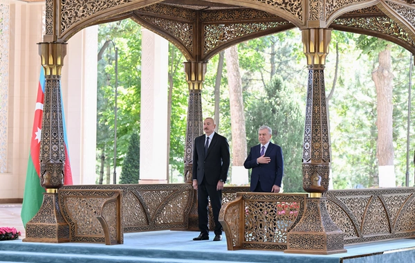 Daşkənddə Prezident İlham Əliyevin rəsmi qarşılanma mərasimi olub